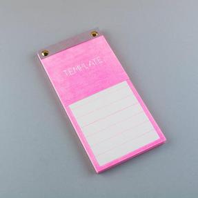 Notepad - Pink Lines